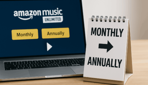 Amazon Music Unlimitedを月払いから年払いに変更する方法とお得な理由